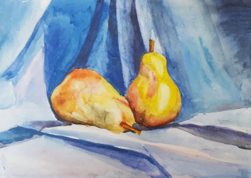 Reňkli galam bilen çekilen surat